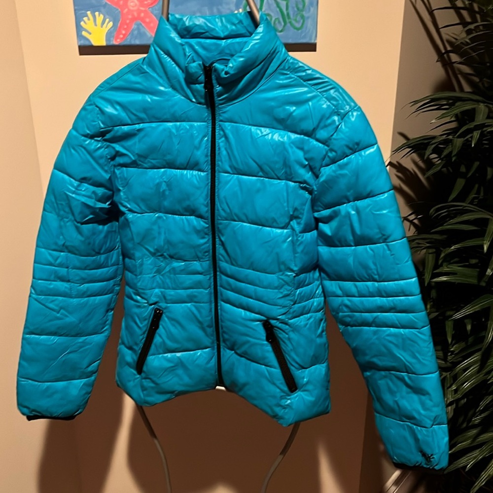 Justice blue puffer jacket girl’s size 12
